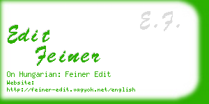 edit feiner business card